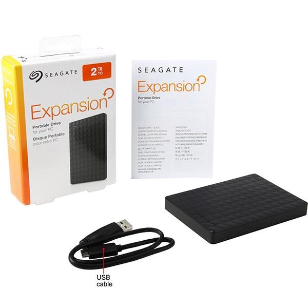 هارددیسک اکسترنال سیگیت مدل Expansion Portable ظرفیت 2 ترابایت Seagate Expansion Portable External Hard Drive - 2TB